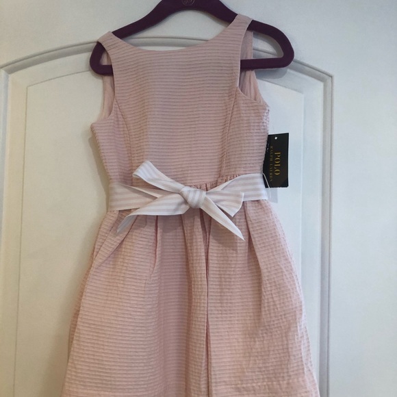 Ralph Lauren Polo Little Girls Pink Dress Size3/3T - Picture 2 of 3